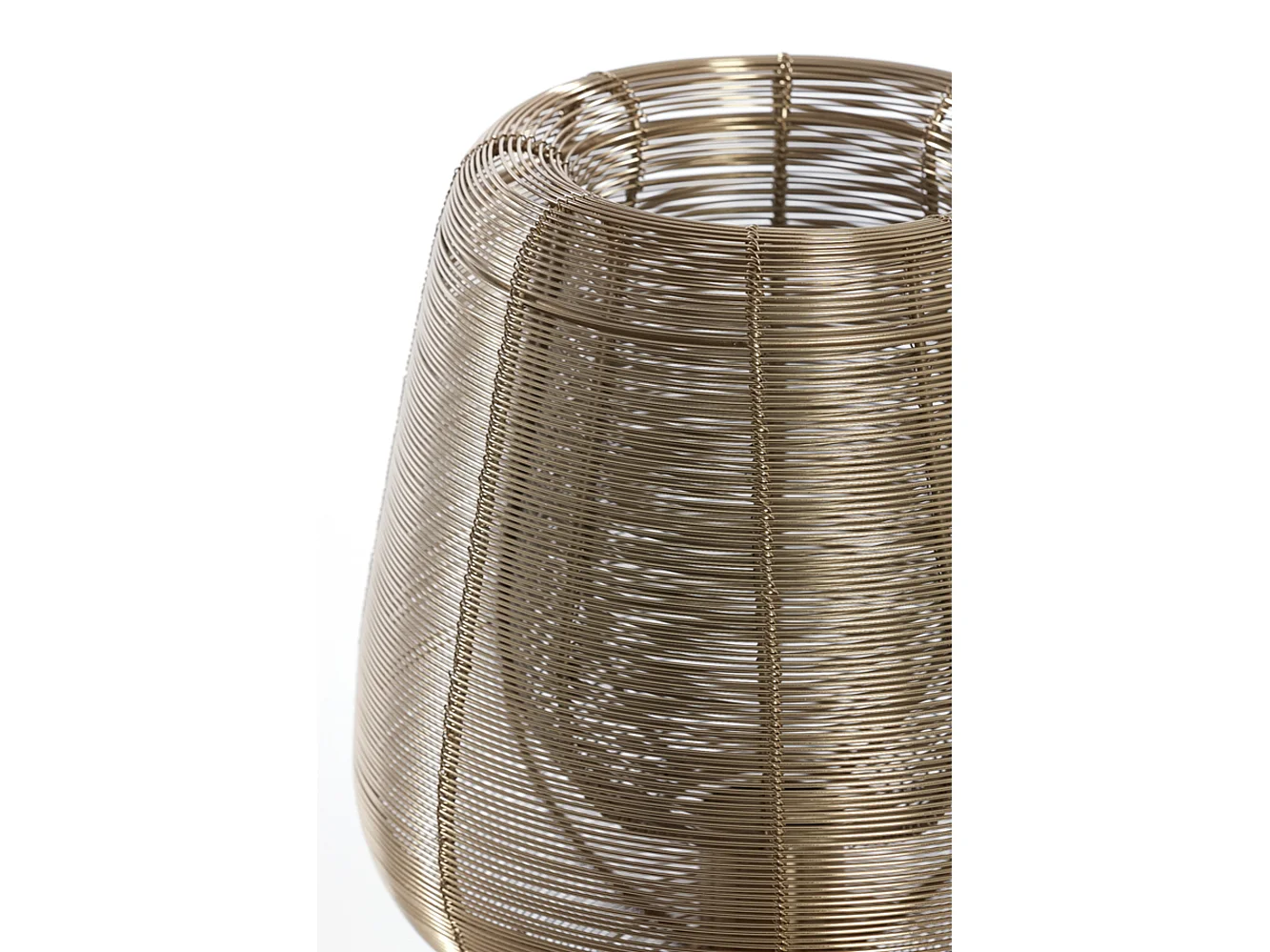 Lampe de table ABOSO - Ø24x54cm - Doré