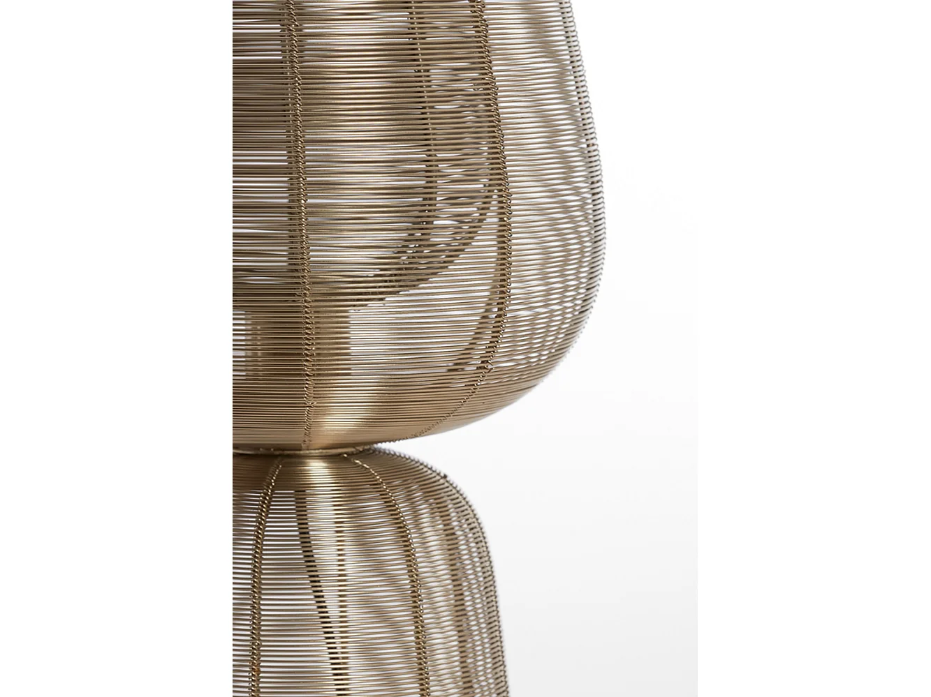 Lampe de table ABOSO - Ø24x54cm - Doré