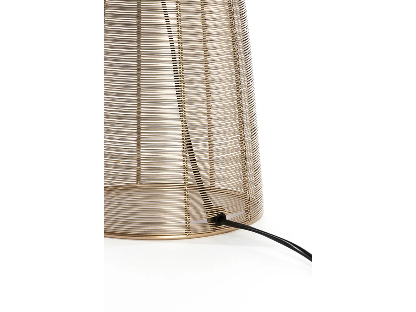 Lampe de table ABOSO - Ø24x54cm - Doré