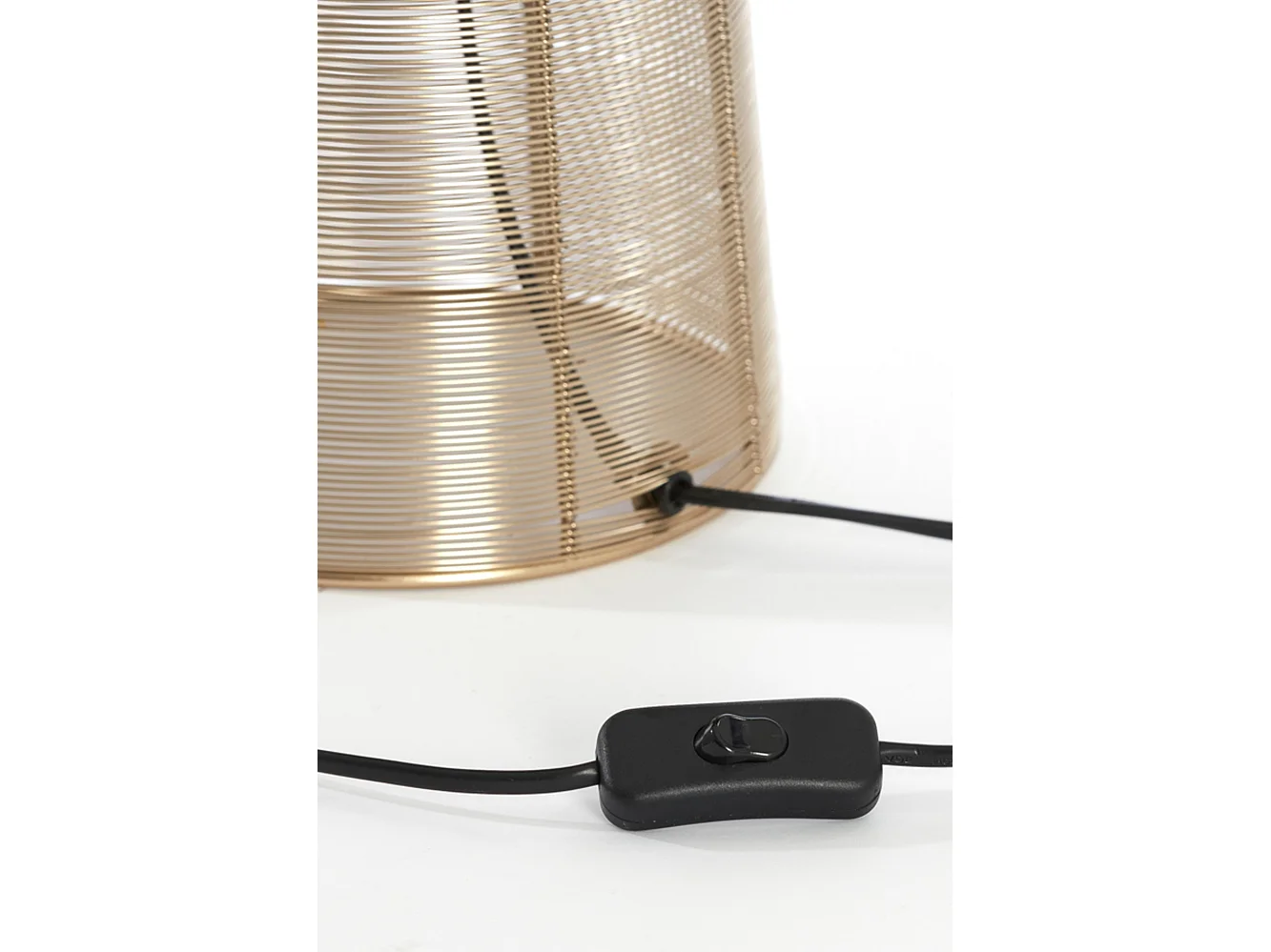 Lampe de table ABOSO - Ø24x54cm - Doré