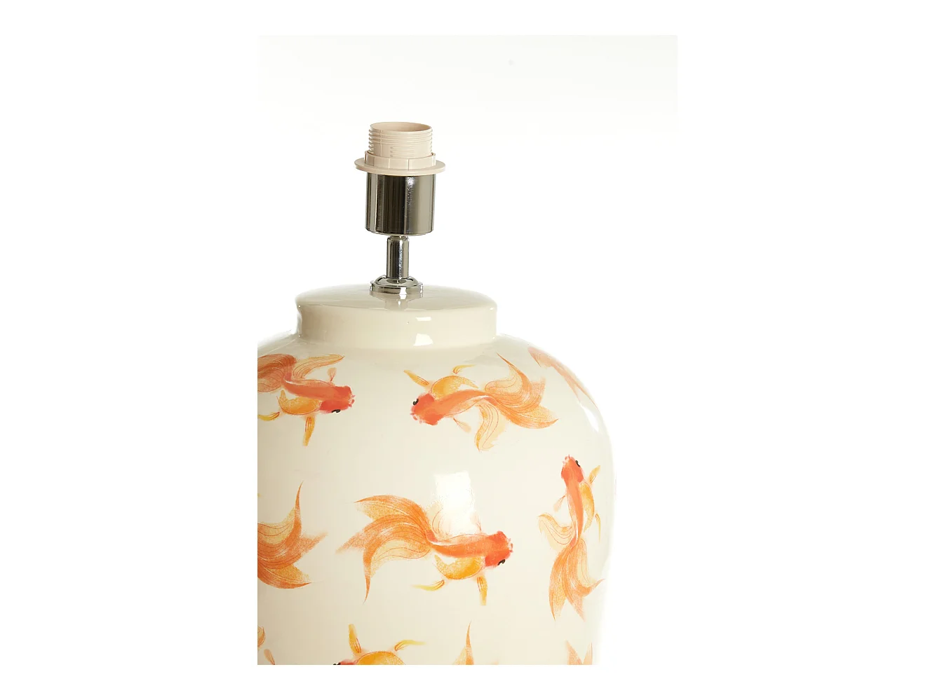 Pied de lampe FISH - Ø28x52cm - Blanc