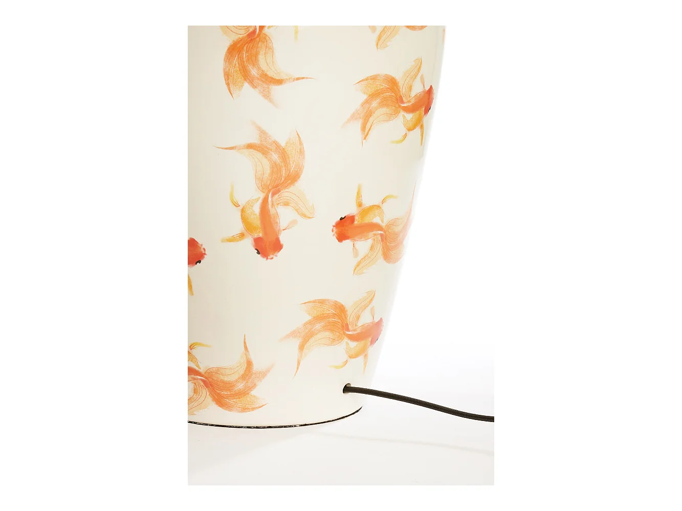 Pied de lampe FISH - Ø28x52cm - Blanc