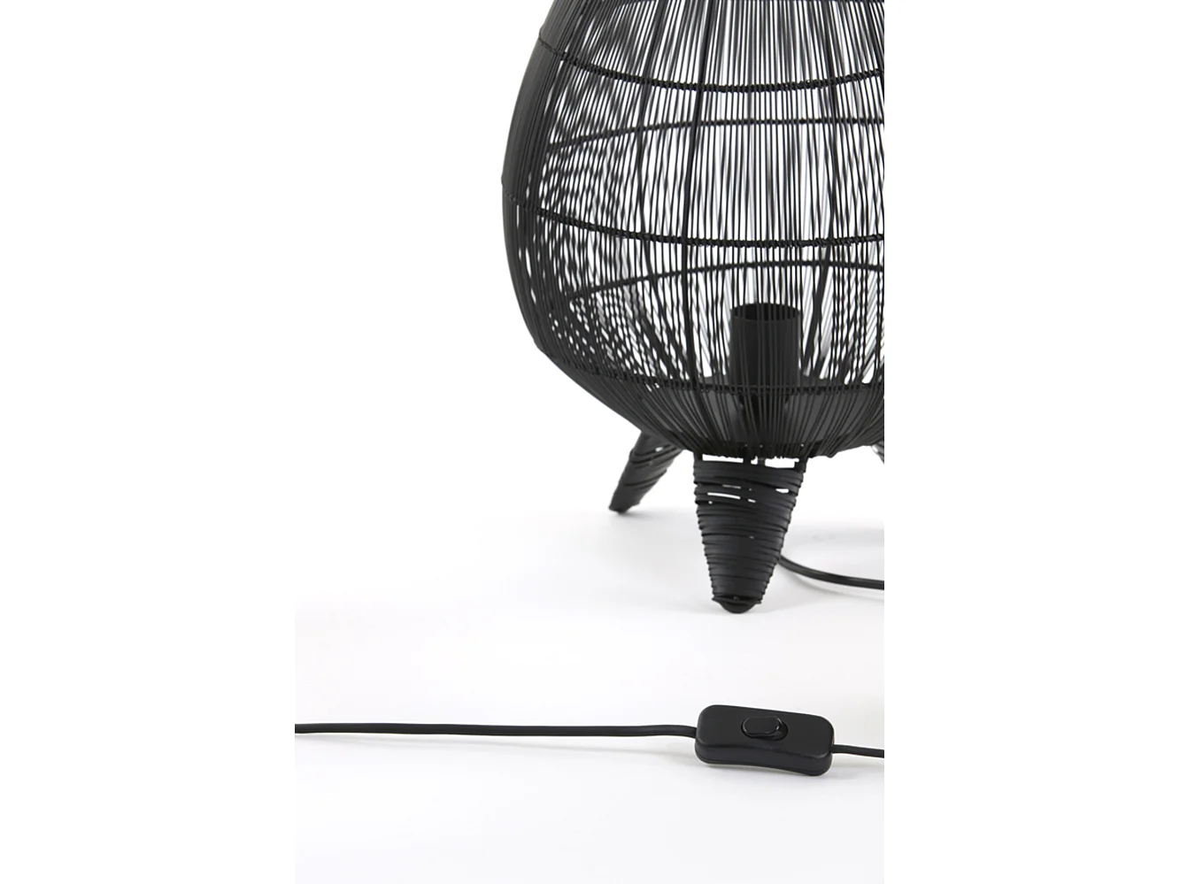 Tafellamp YUMI - Ø28x37cm - Zwart