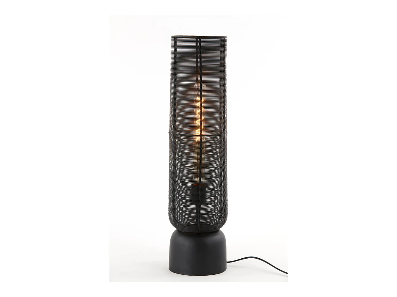 Lampe de table LEZUZA - 15,5x15,5x60,5cm - Noir