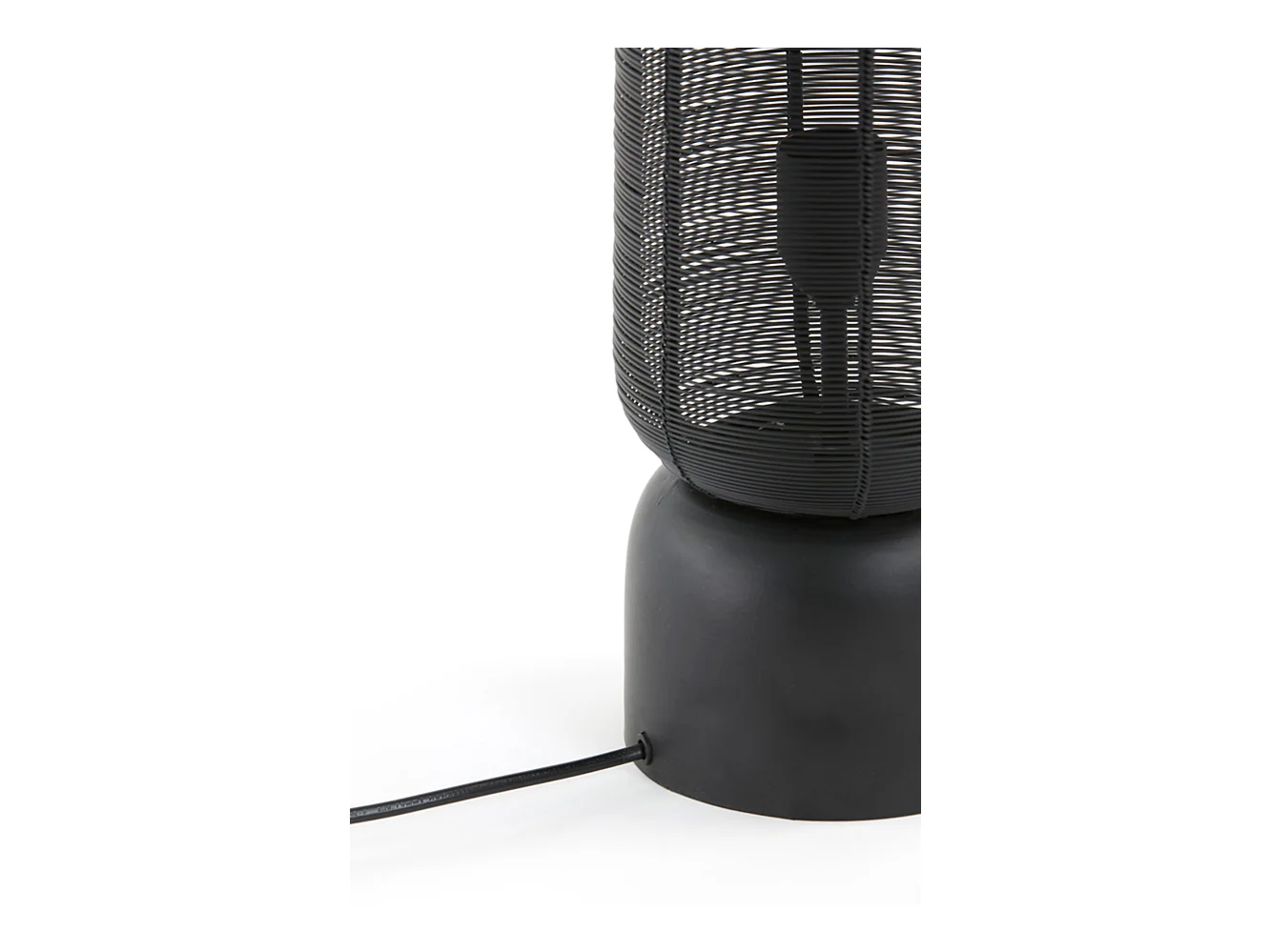 Lampe de table LEZUZA - 15,5x15,5x60,5cm - Noir