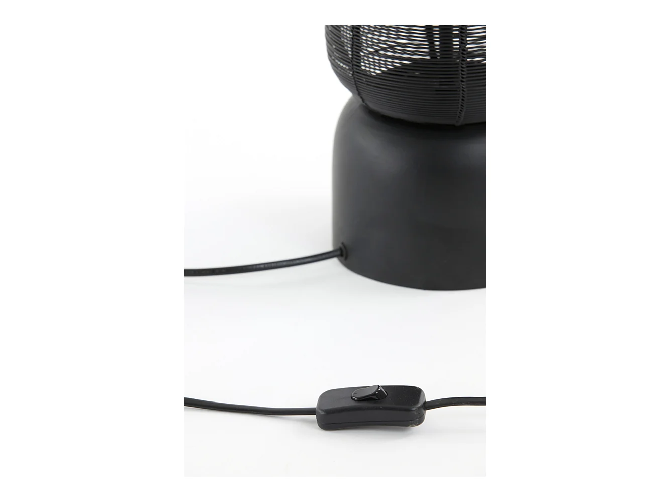 Lampe de table LEZUZA - 15,5x15,5x60,5cm - Noir