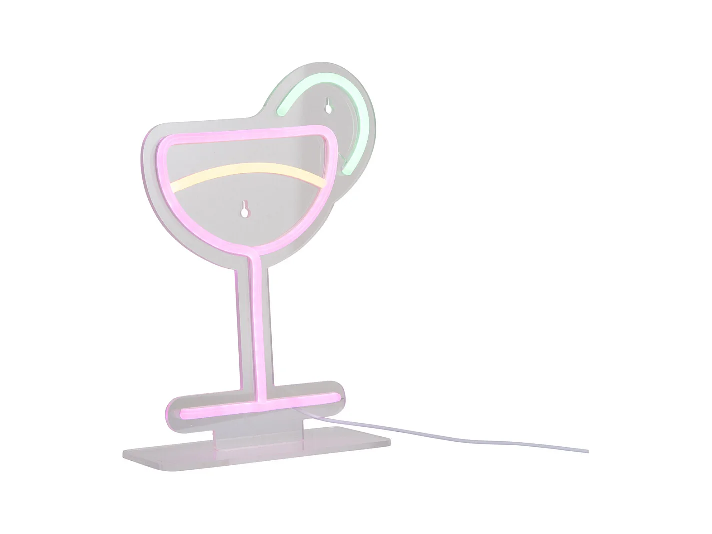 Cocktail néon multicolore