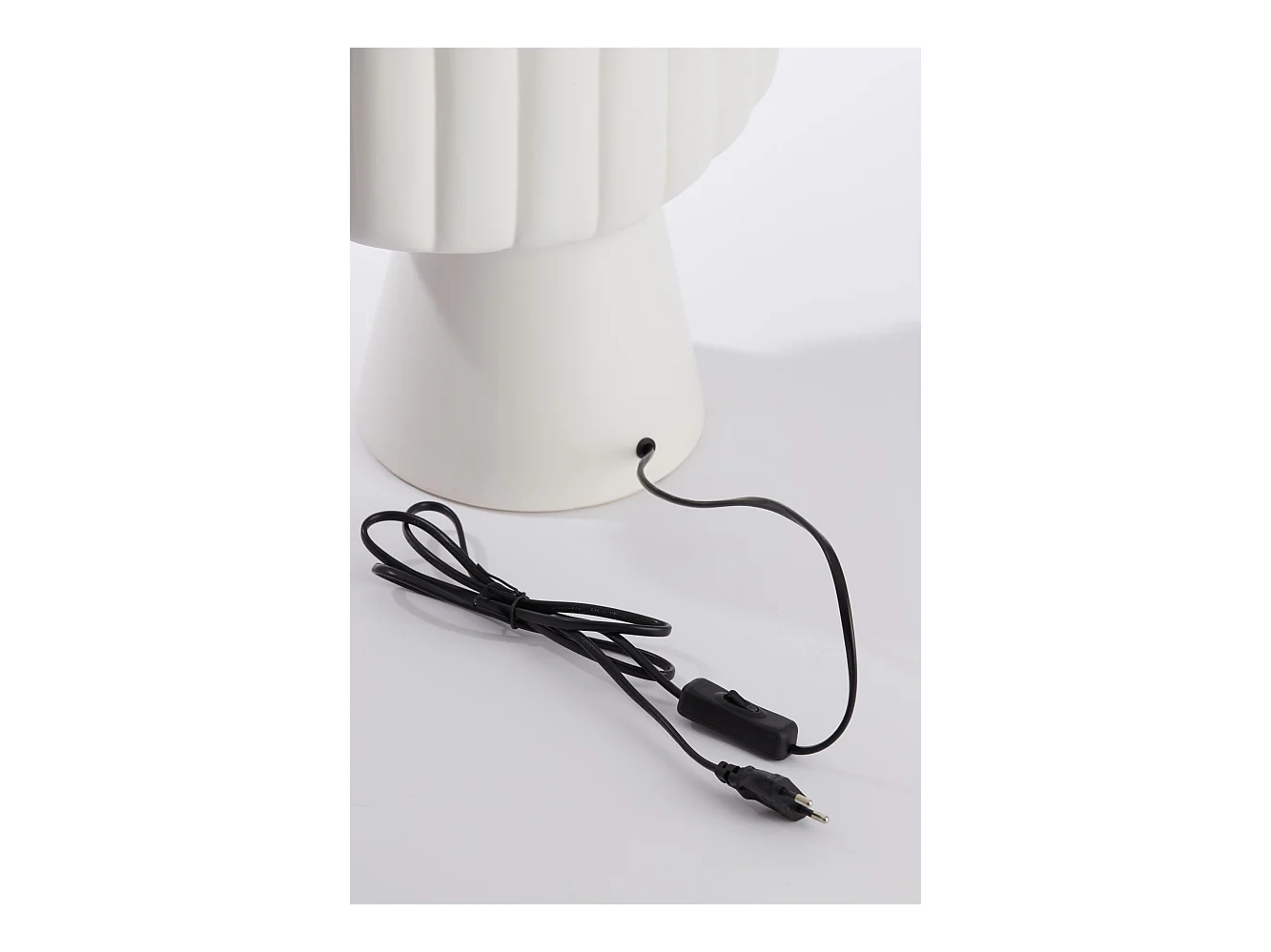 Pied de lampe GANDARA - 29,5x18,5x49cm - Blanc