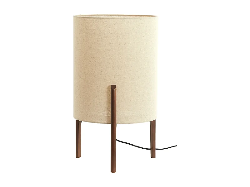 Lampe de table LITTO - Ø35x58cm - Marron