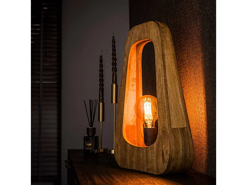 Lampe de table 1L Bray - Manguier massif naturel