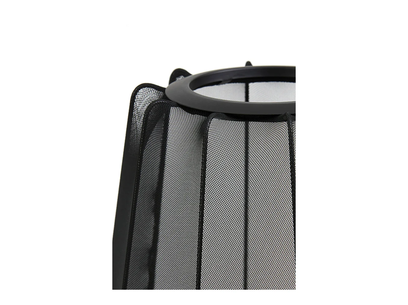 Lampe de table PLUMERIA - Ø25x45cm - Noir