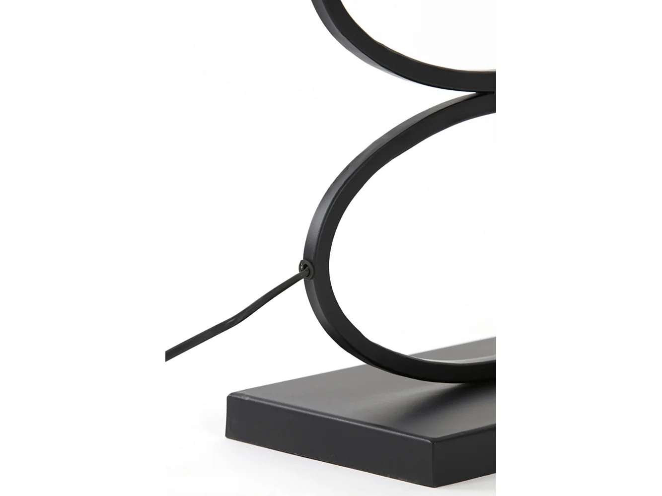 Pied de lampe STELIUS - 33x17x59cm - Noir