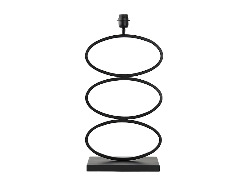 Pied de lampe STELIUS - 33x17x59cm - Noir