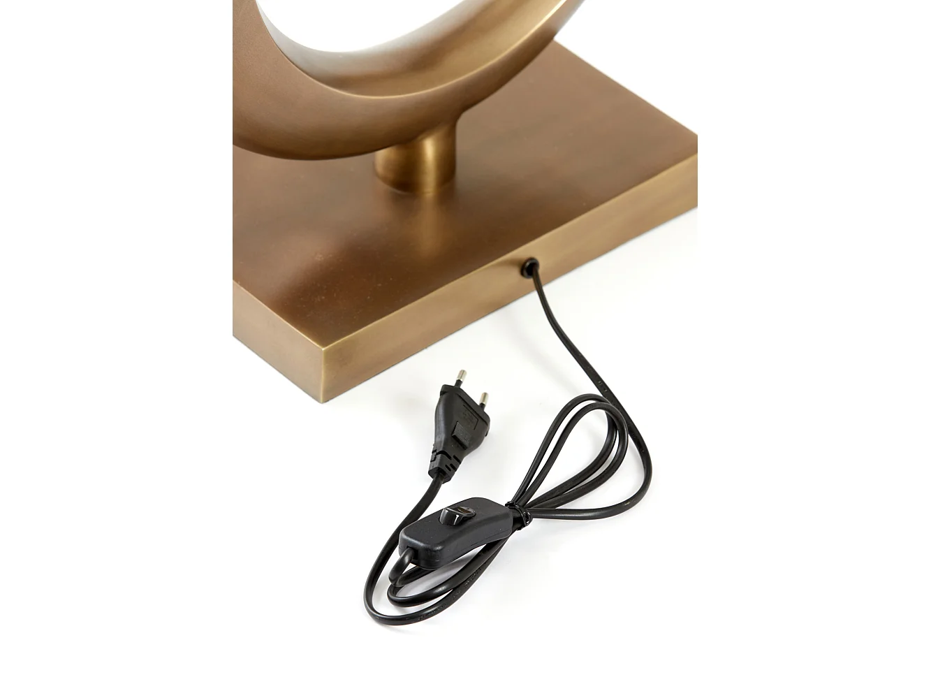 Pied de lampe LUNE - 36x18x50cm - Bronze