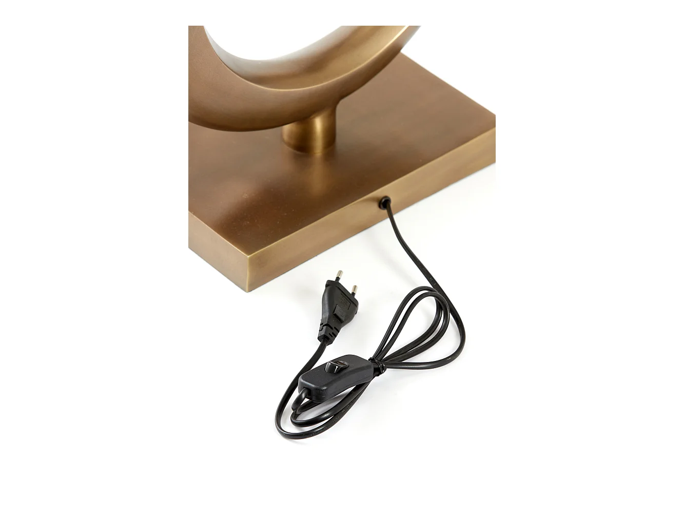 Pied de lampe LUNE - 36x18x50cm - Bronze