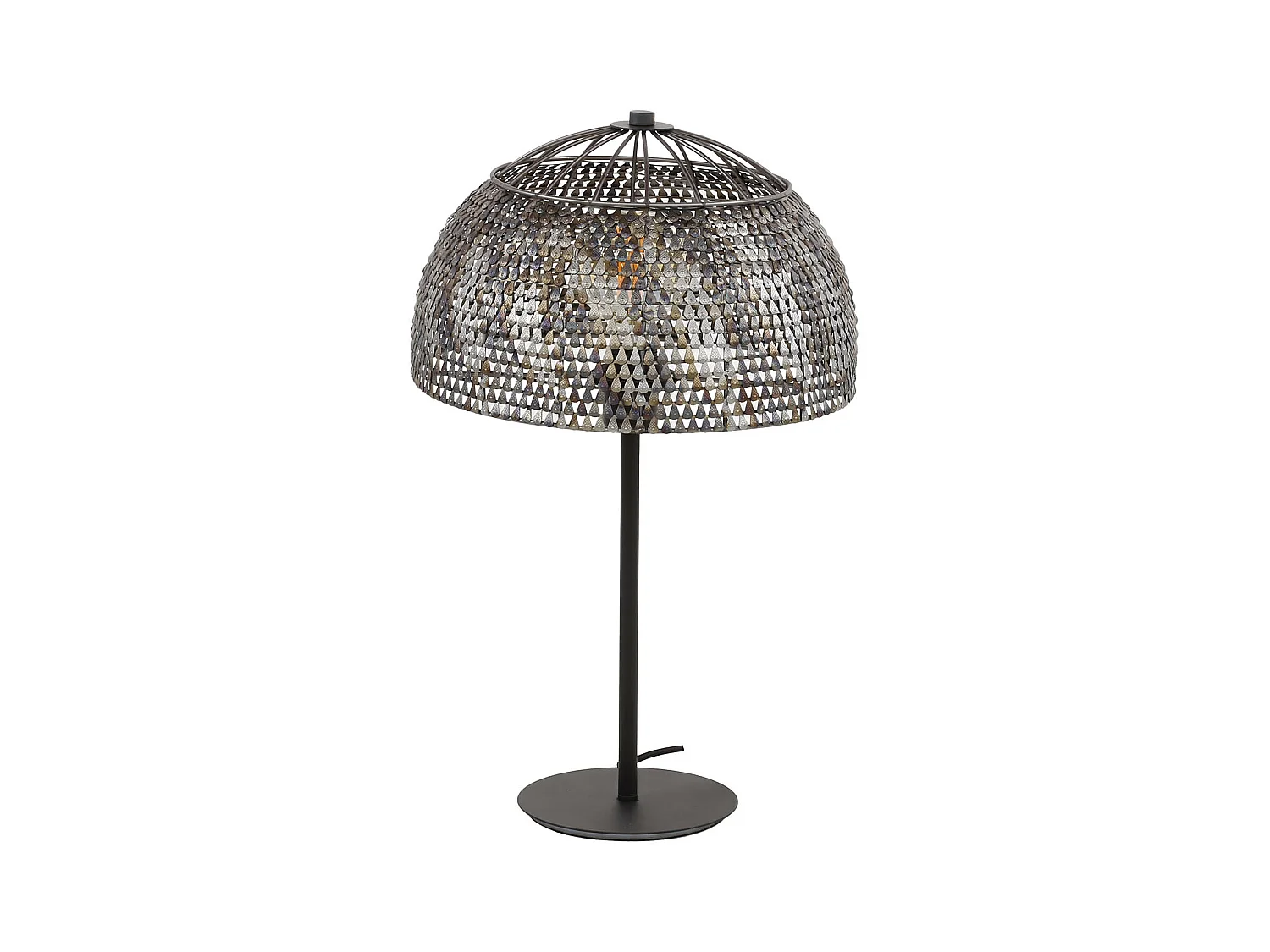 Tafellamp Ø35 Armor Open - Zwart Bruin