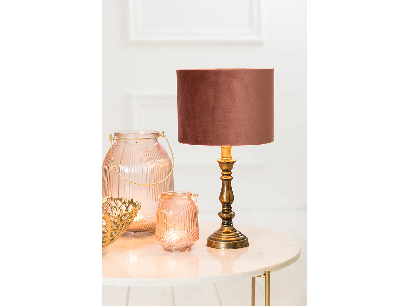 Lampvoet HELGA - Ø9x22cm - Brons