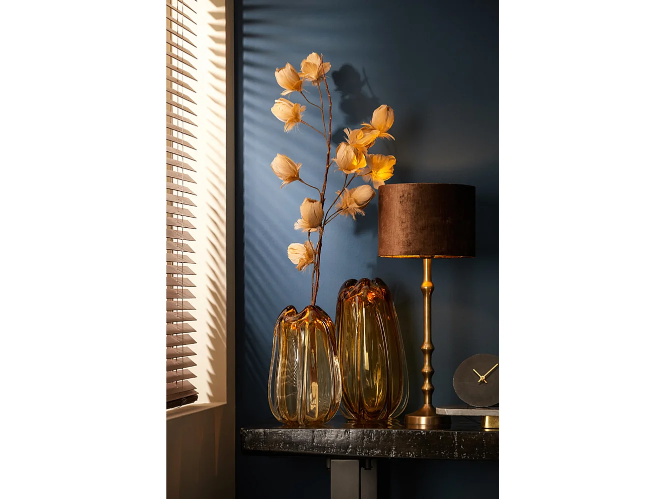 Pied de lampe SEMUT - Ø12x43cm - Bronze