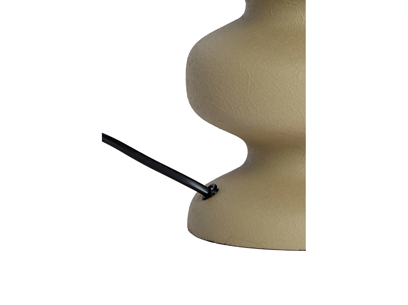 Pied de lampe SOROCA - Ø15x24cm - Marron