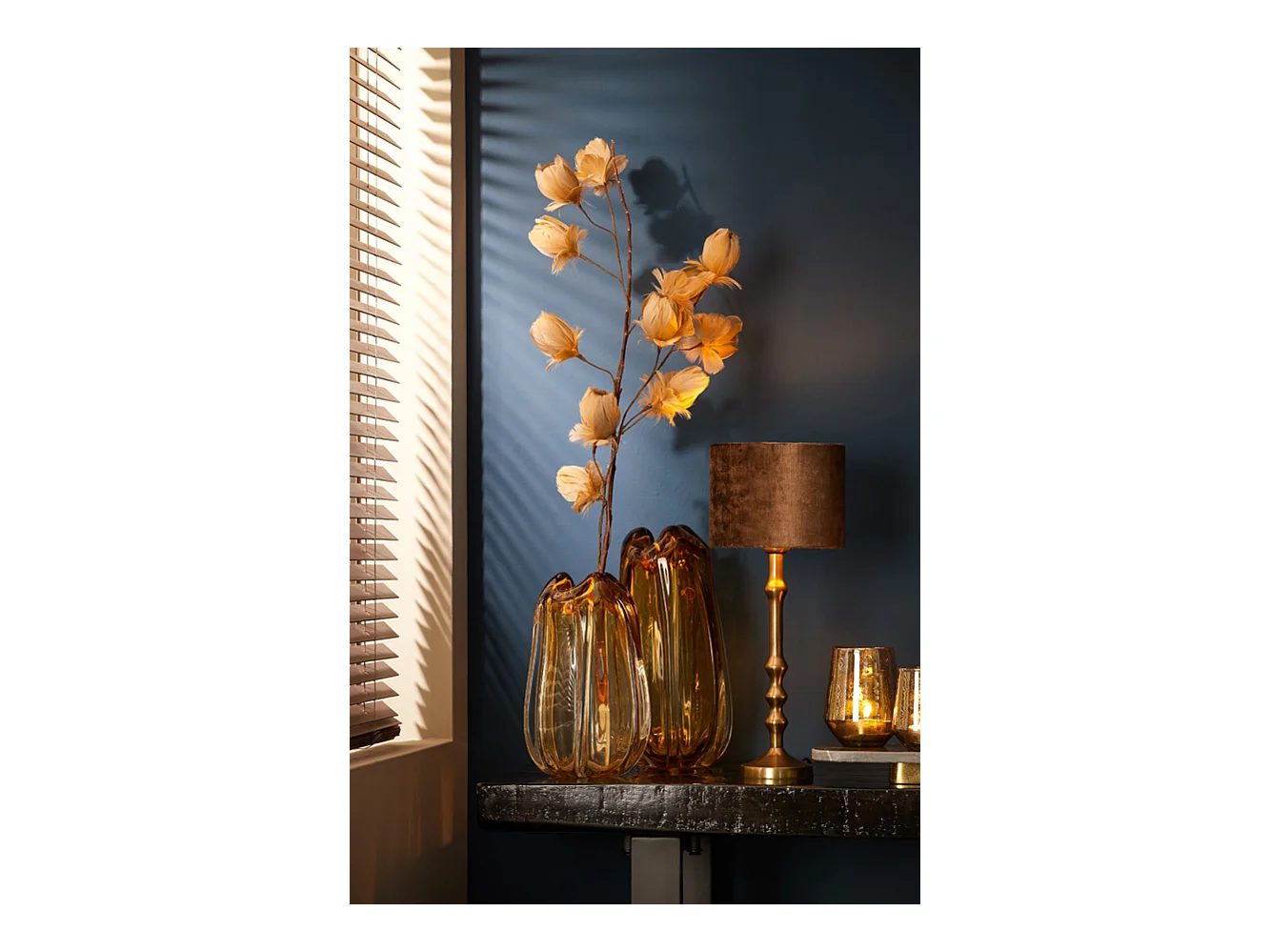 Pied de lampe SEMUT - Ø11x34cm - Bronze