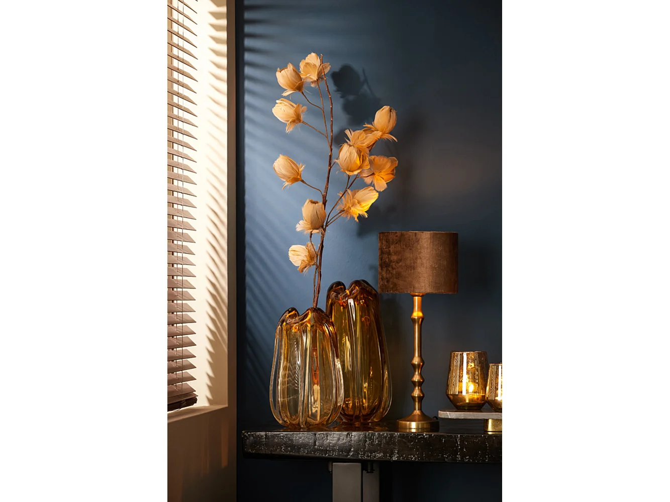 Pied de lampe SEMUT - Ø11x34cm - Bronze