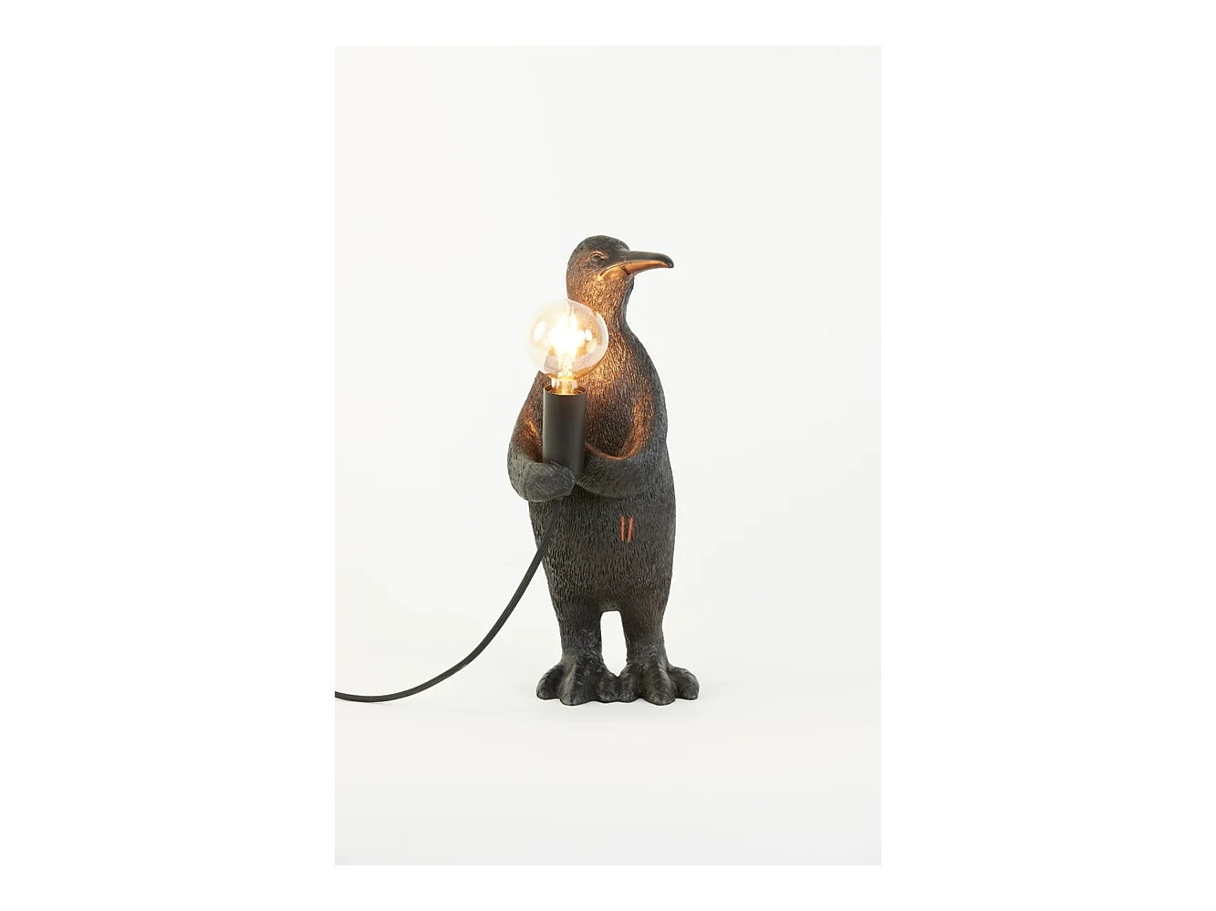 Lampe de table PENGUIN - 16x13x34cm - Noir