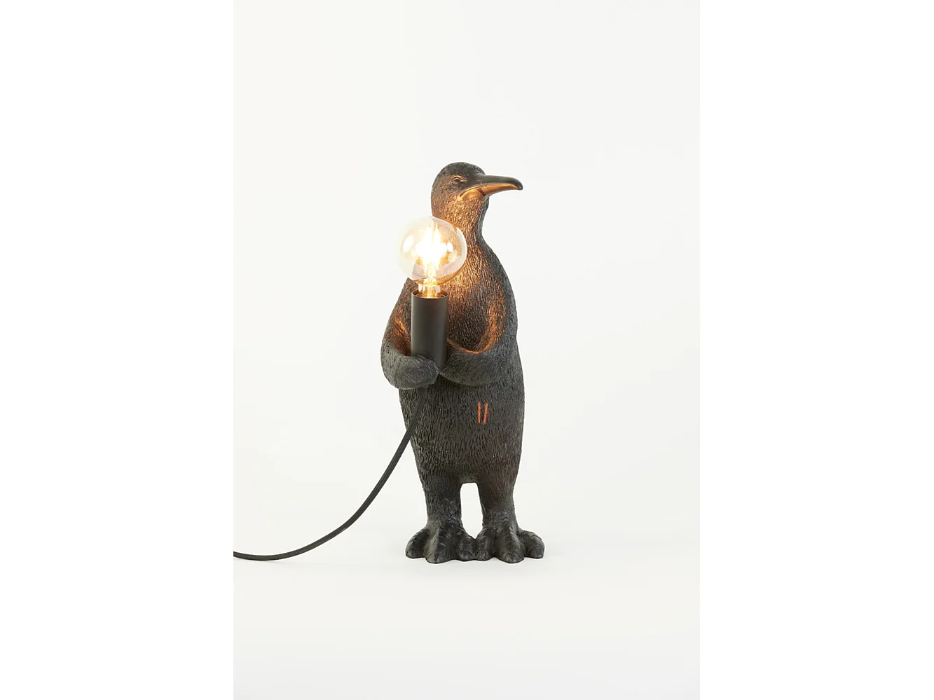Lampe de table PENGUIN - 16x13x34cm - Noir