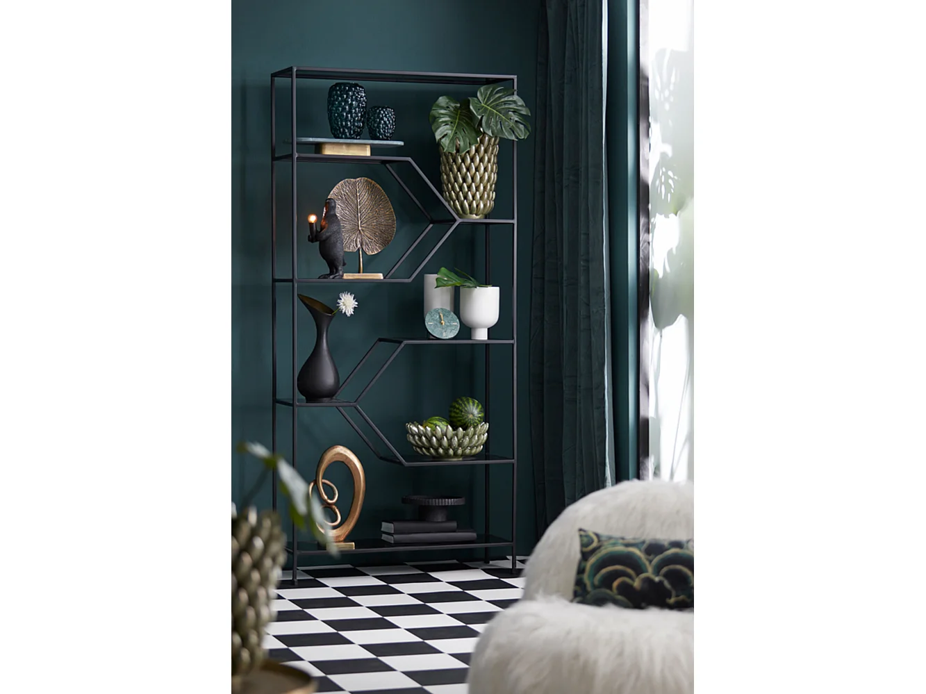 Lampe de table PENGUIN - 16x13x34cm - Noir