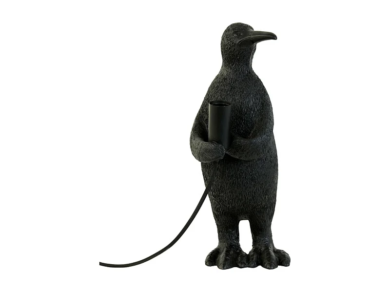 Tafellamp PENGUIN - 16x13x34cm - Zwart