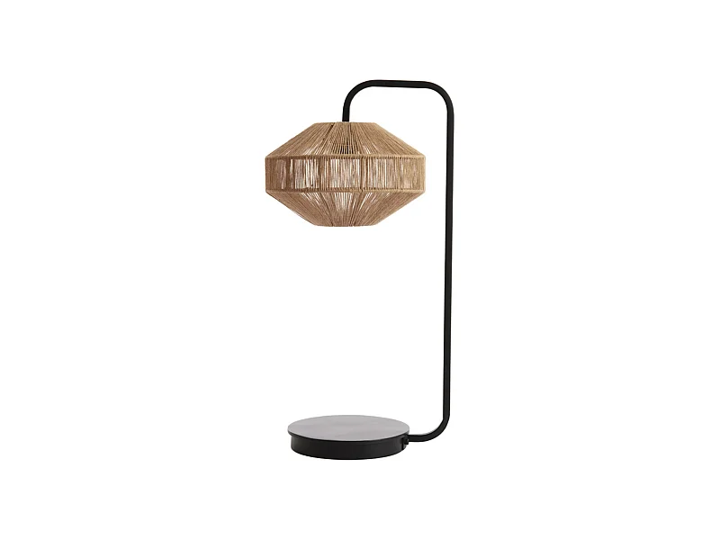 Tischlampe LYRA - Ø26x60cm - Braun