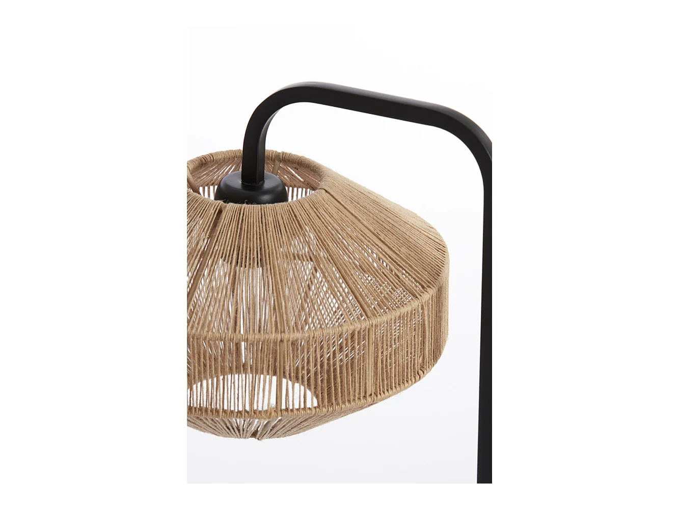 Tischlampe LYRA - Ø26x60cm - Braun