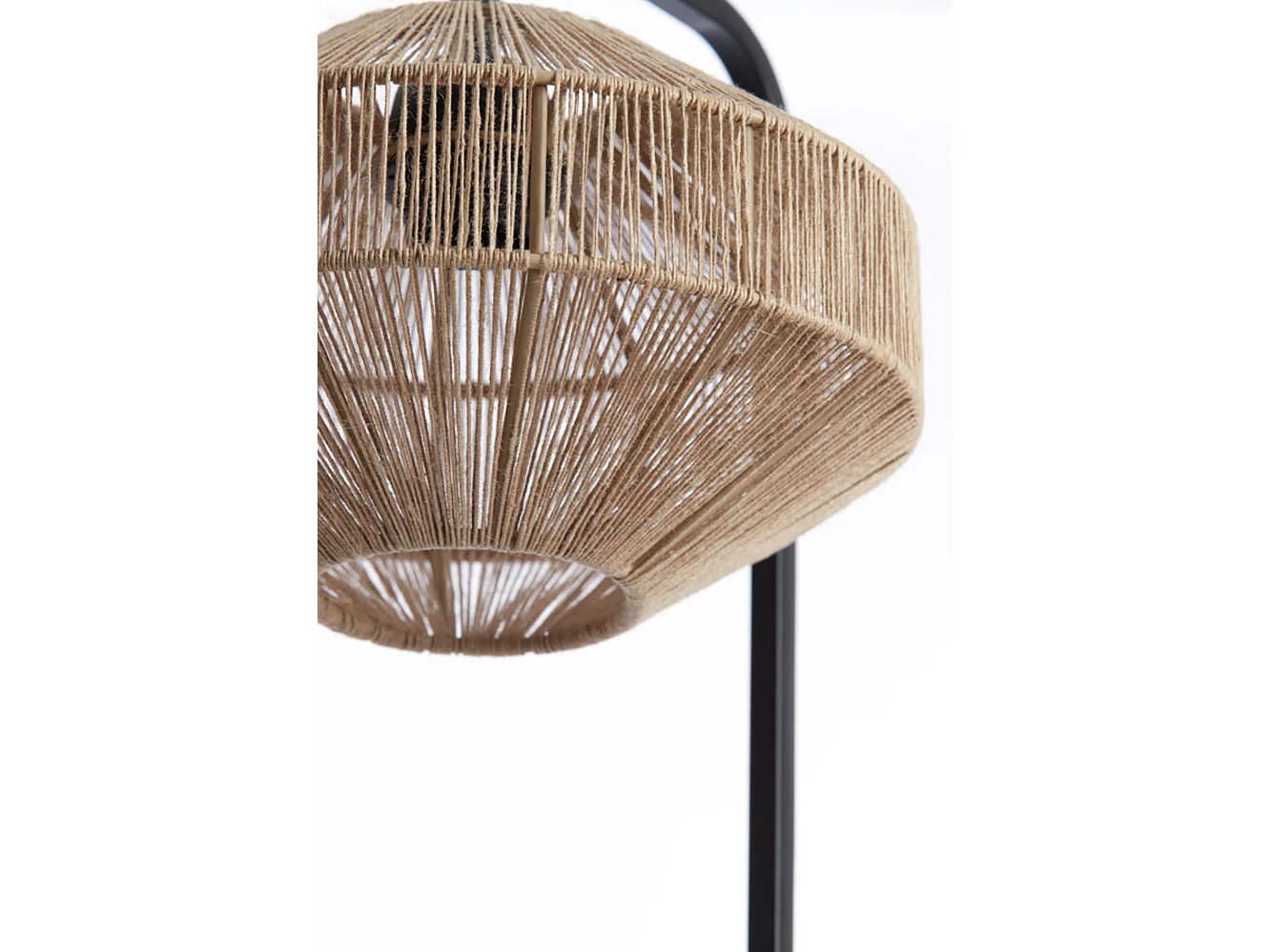 Tischlampe LYRA - Ø26x60cm - Braun