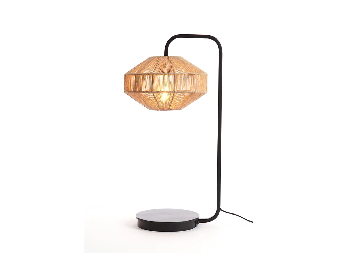 Lampe de table LYRA - Ø26x60cm - Marron