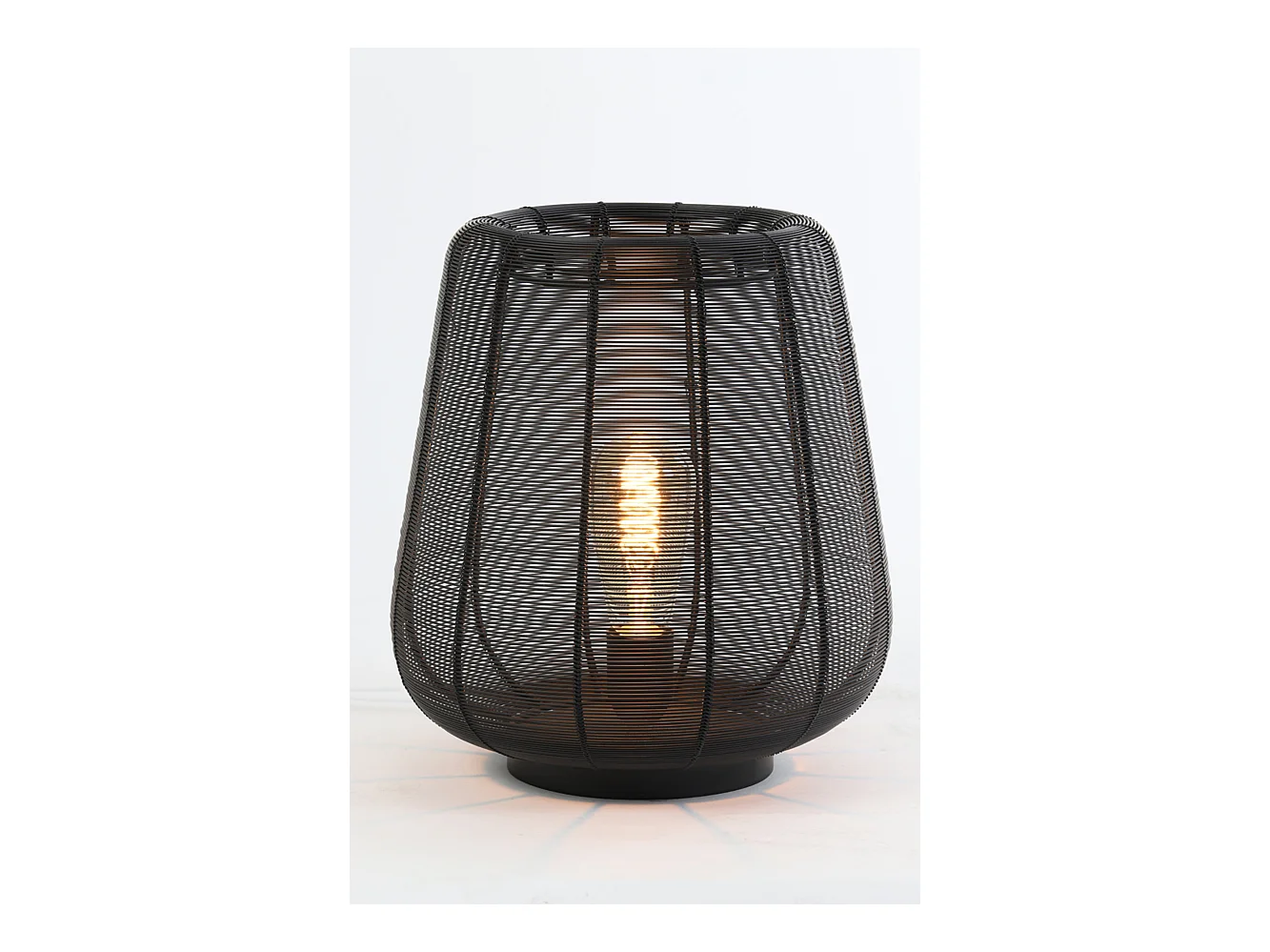 Lampe de table ADETA - Ø29x31,5cm - Noir