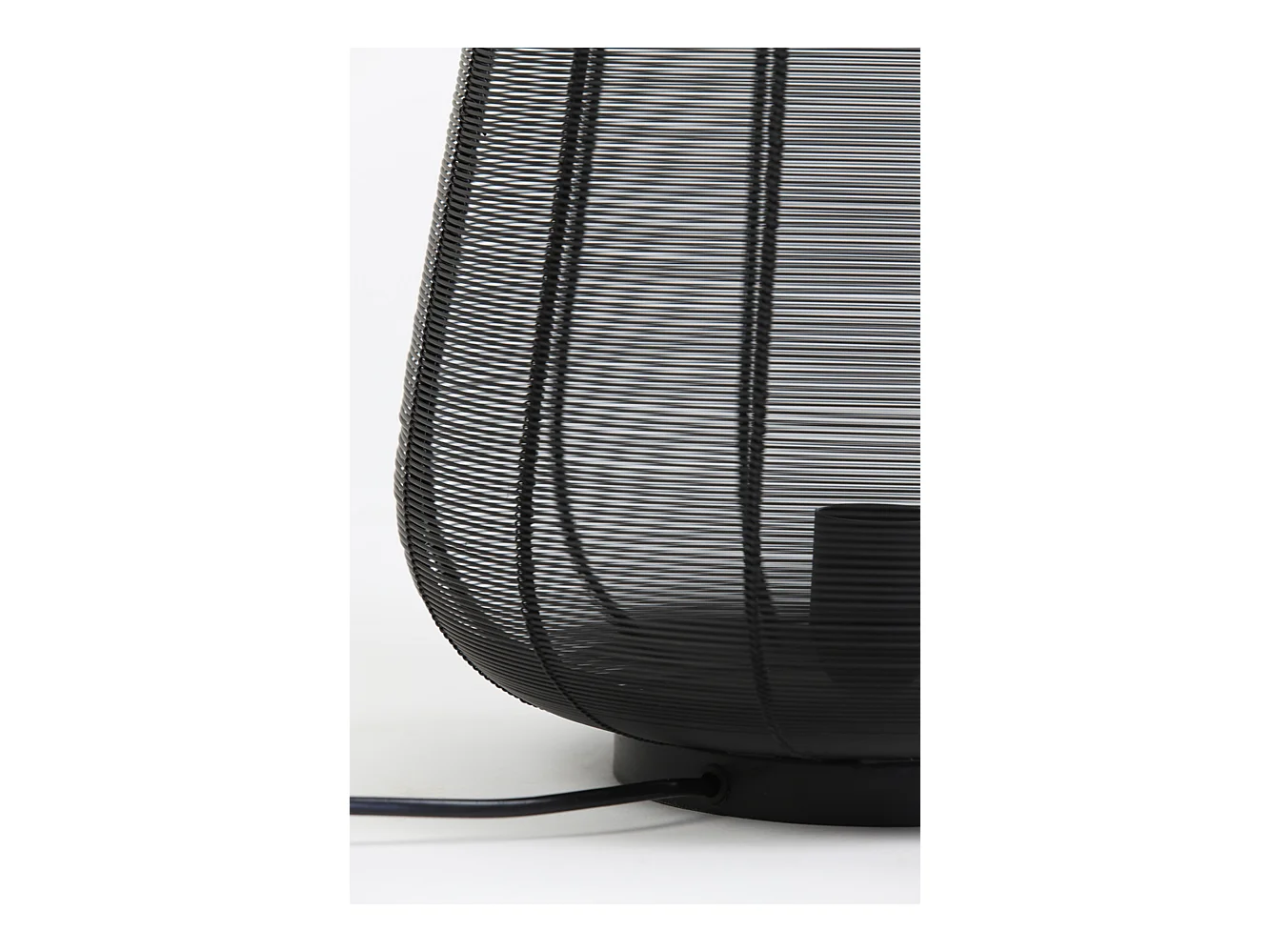 Lampe de table ADETA - Ø29x31,5cm - Noir
