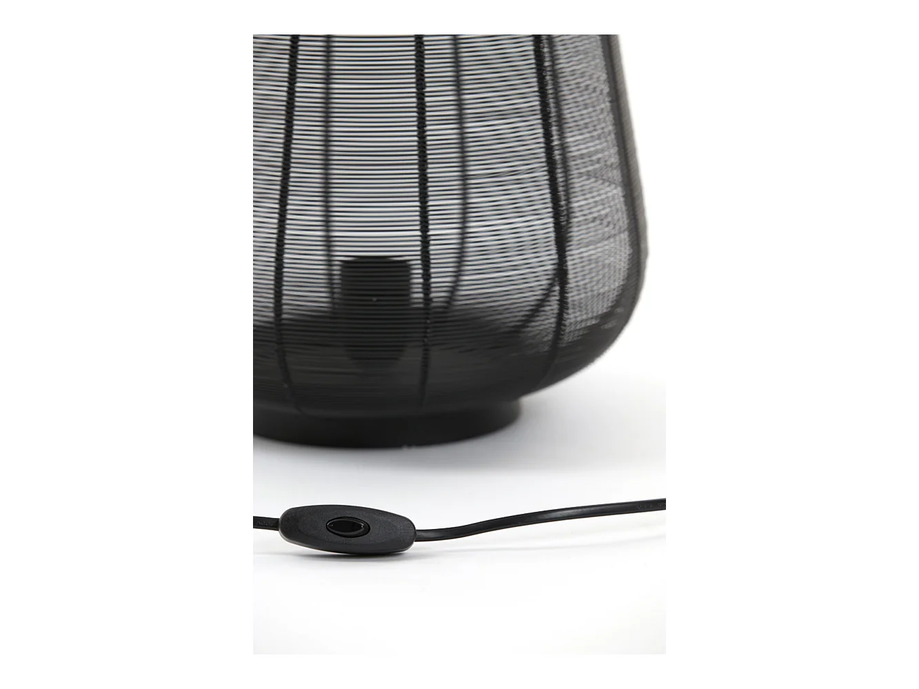 Lampe de table ADETA - Ø29x31,5cm - Noir