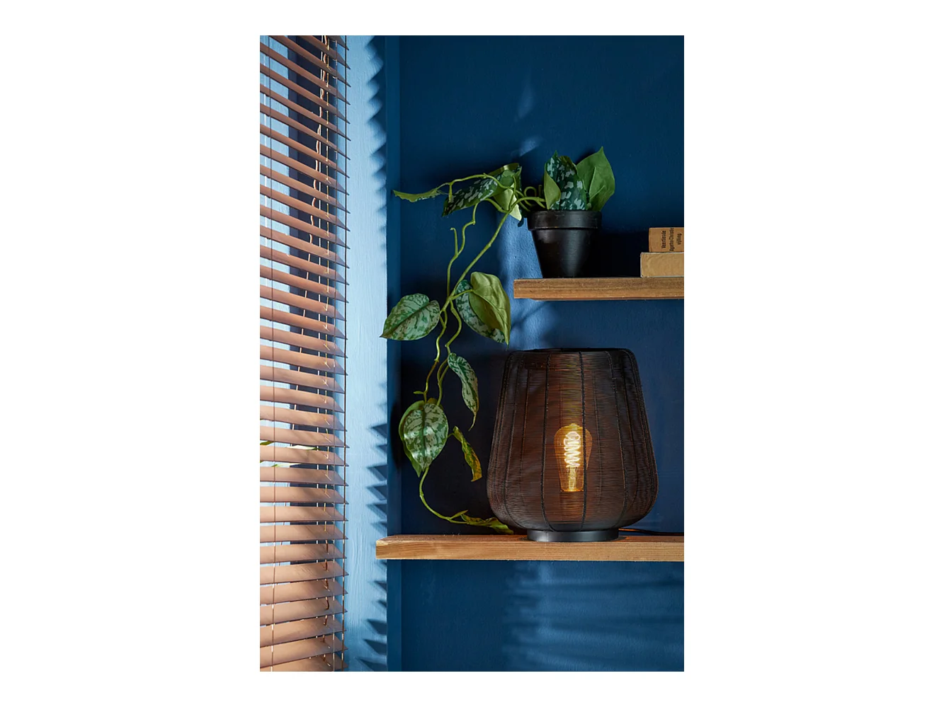 Lampe de table ADETA - Ø29x31,5cm - Noir