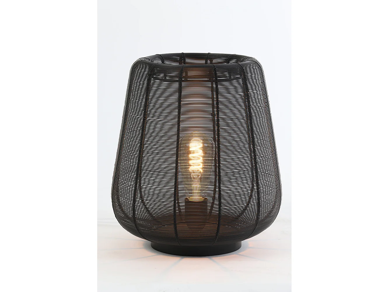 Lampe de table ADETA - Ø29x31,5cm - Noir