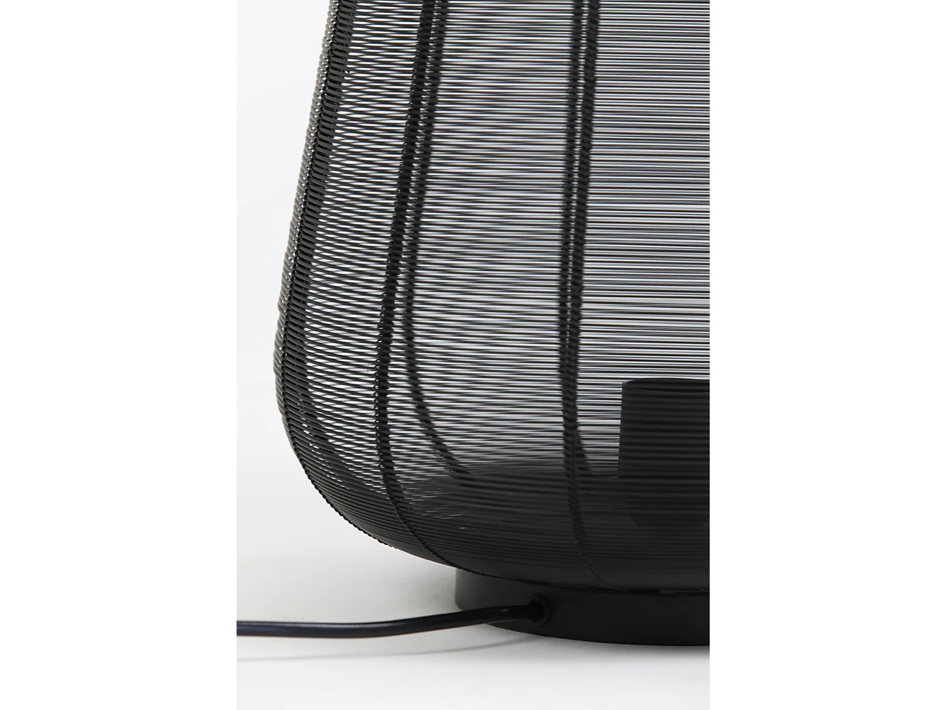 Lampe de table ADETA - Ø29x31,5cm - Noir