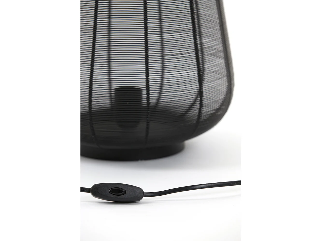 Lampe de table ADETA - Ø29x31,5cm - Noir