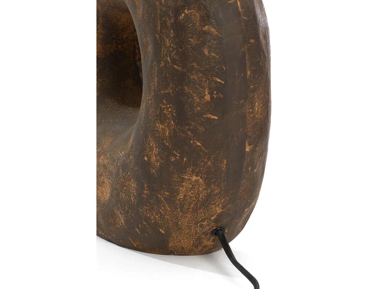 Pied de lampe TARUGI - 32,5x12x47,5cm - Marron