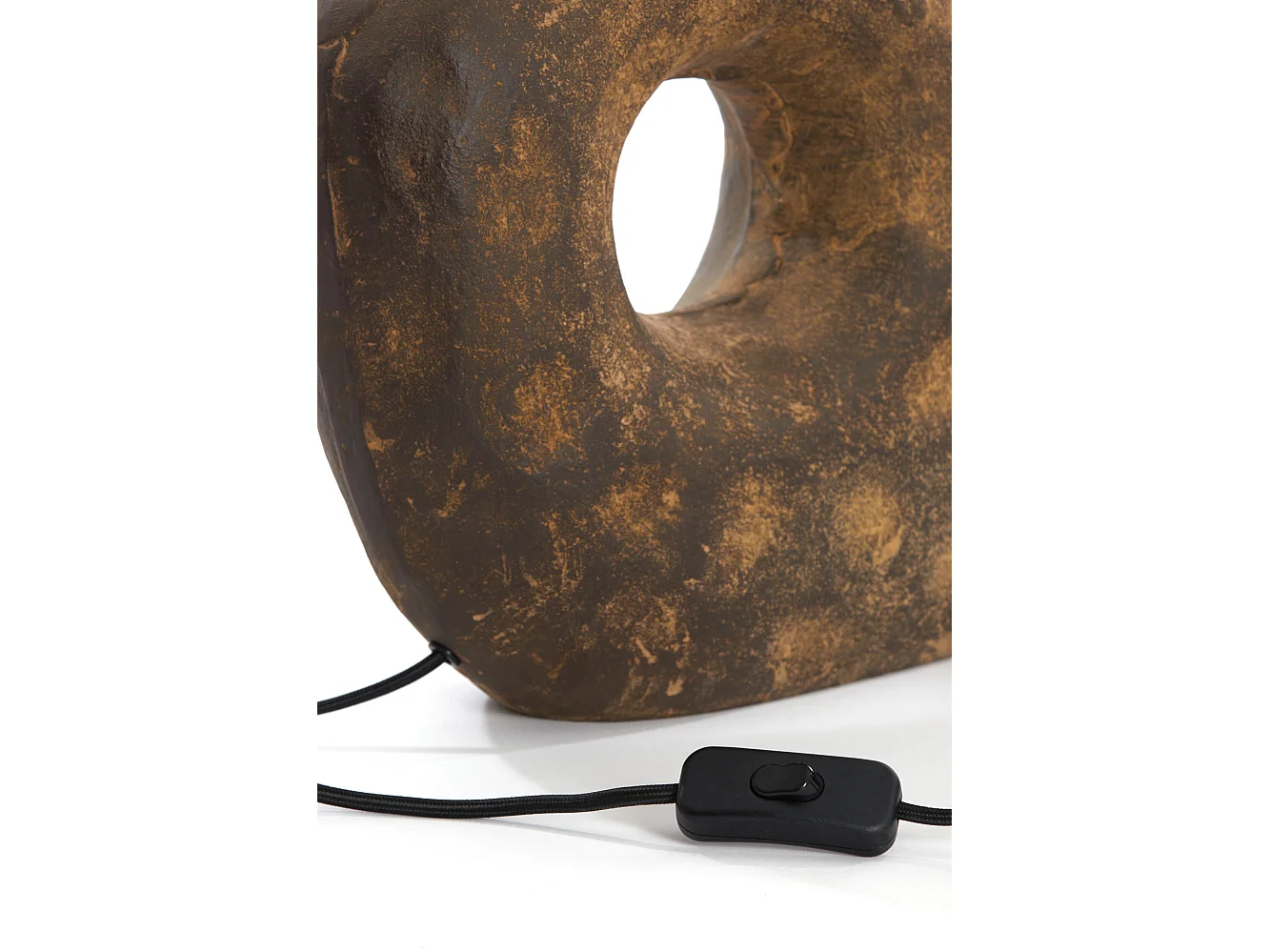 Pied de lampe TARUGI - 32,5x12x47,5cm - Marron