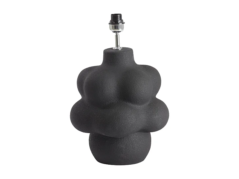 Pied de lampe CARILO - Ø33x50cm - Noir