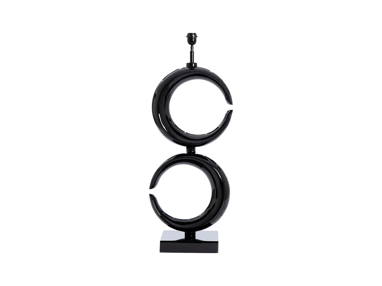 Pied de lampe MOON - 37x26x99cm - Noir