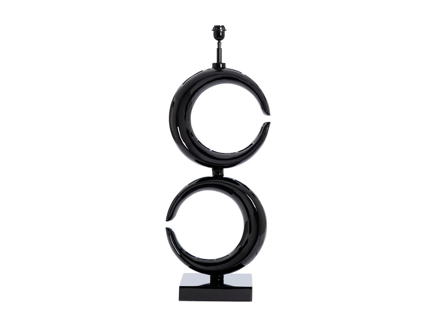 Pied de lampe MOON - 37x26x99cm - Noir