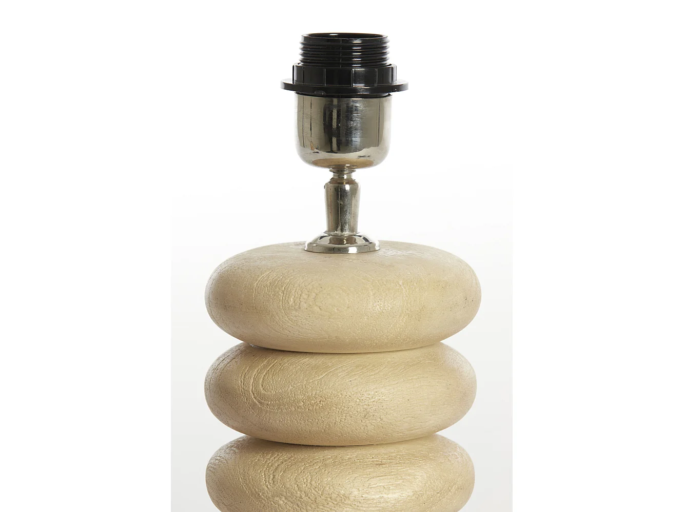 Pied de lampe BUDONGO - Ø12x21cm - Marron