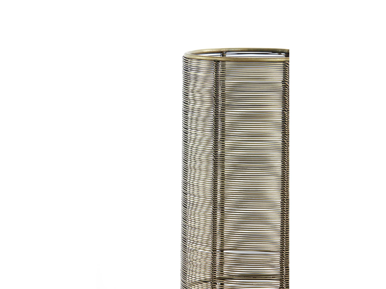 Lámpara de mesa LEZUZA - 15,5x15,5x60,5cm - Bronce