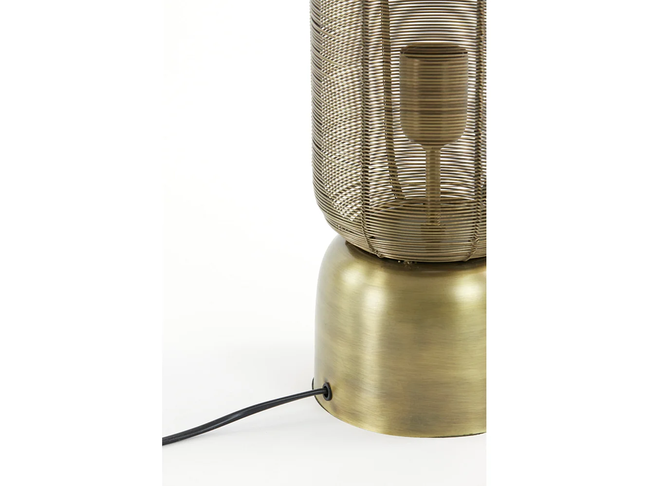 Lámpara de mesa LEZUZA - 15,5x15,5x60,5cm - Bronce