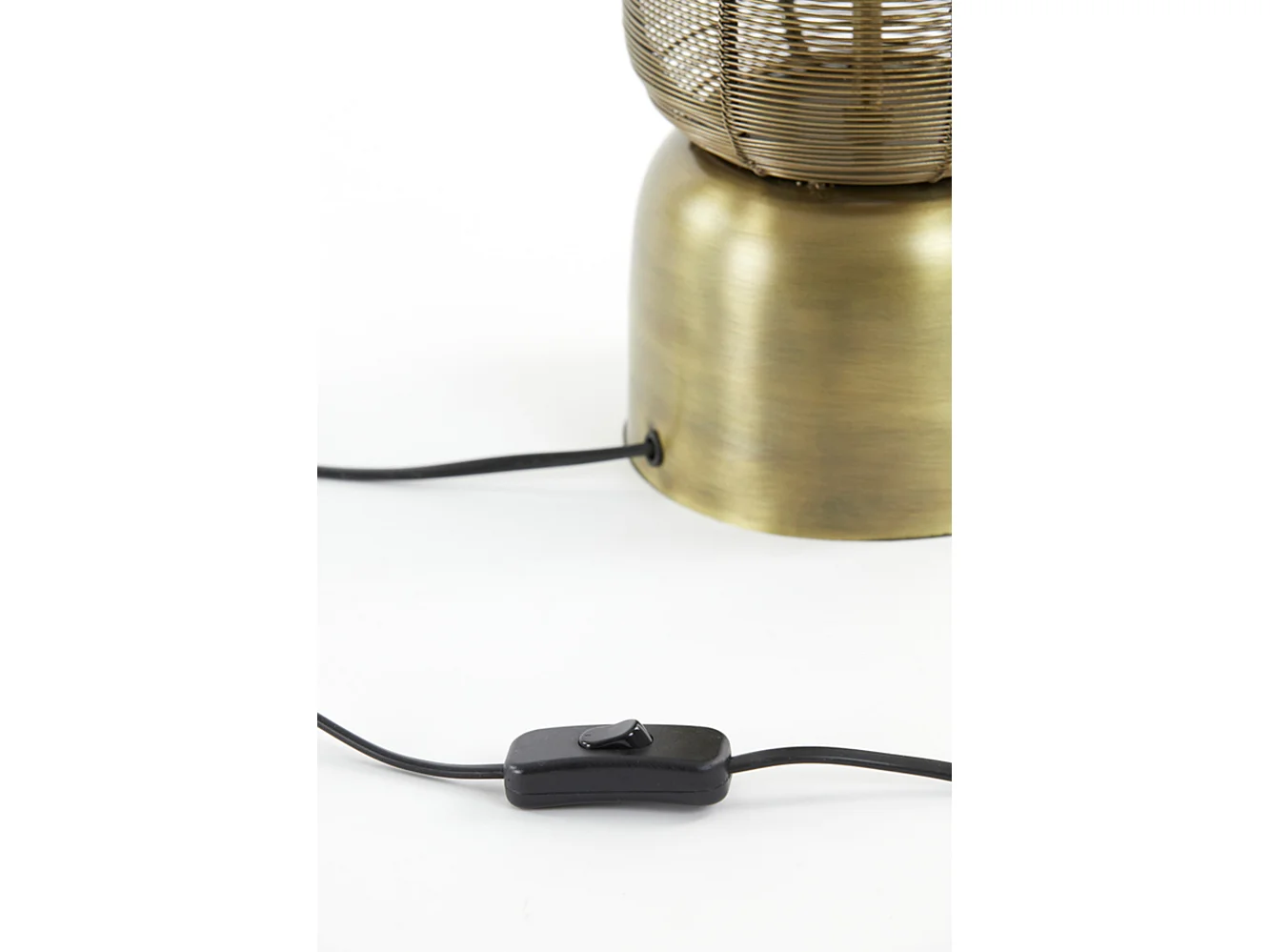 Lámpara de mesa LEZUZA - 15,5x15,5x60,5cm - Bronce