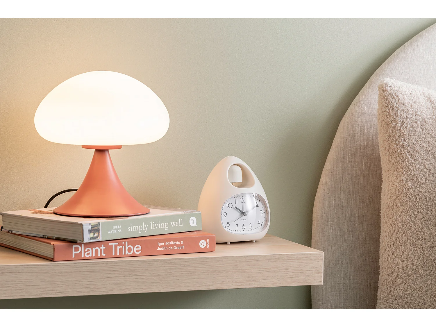 Lampe de table Hongo - Ocre rouge